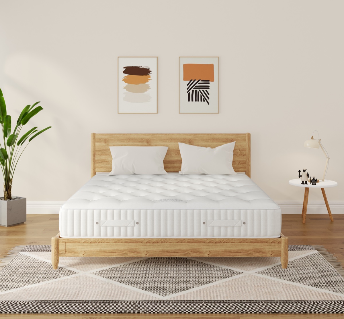 Hybrid mattress with foam and pocket spring construction